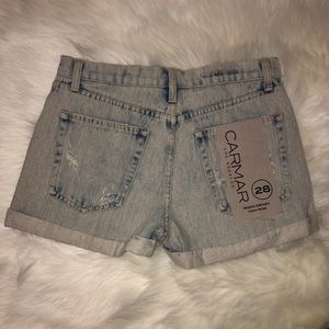 CARMAR Los Angeles RIGID DENIM HIGH RISH Shorts 28